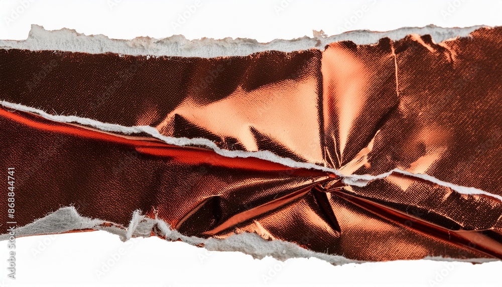 red gift wrap torn open strip isolated transparent background photo png ...