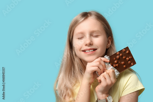 Cute little girl with sweet...