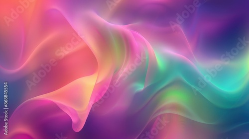 A dynamic abstract image showcasing a flow of vibrant colors and smooth textures, creating an elegant and captivating visual effect ideal for artistic projects.