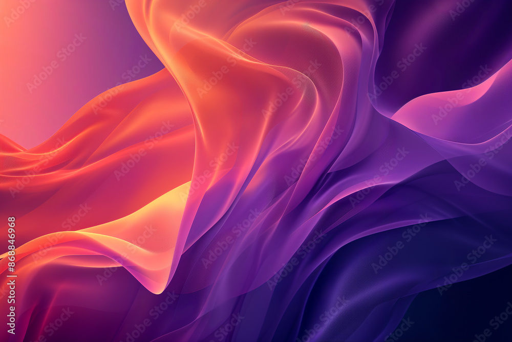 Obraz premium A beautiful abstract wallpaper that captures the fluidity of motion with abstract lines and suggesting movement and energy by Playing with gradient colors and transparency to enhance the dynamic feel