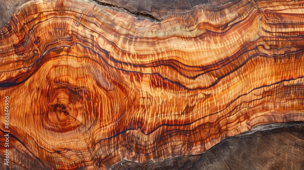 Naklejka premium Intricate Wood Grain Pattern