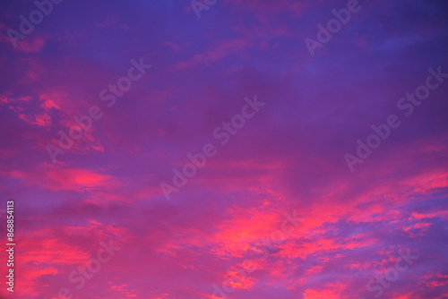 Purplish sky in the evening  © taffpixture
