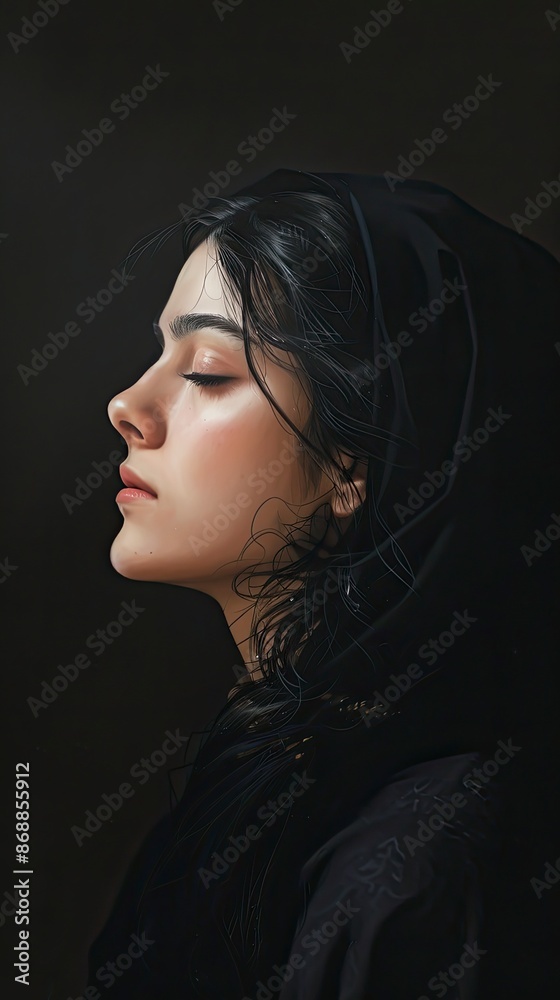 Woman, Portrait, Profile image - generative ai Woman, Portrait, Profile image - generative ai