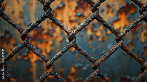 Damaged Wire Mesh Barrier