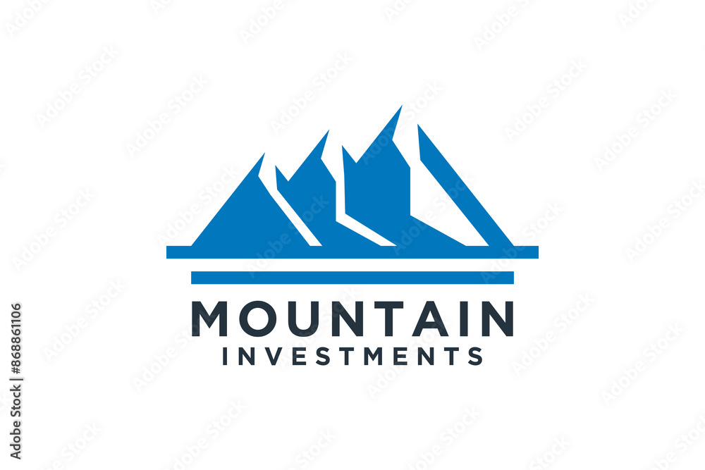 Fototapeta premium Mountain adventure logo template