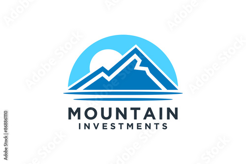 Mountain adventure logo template