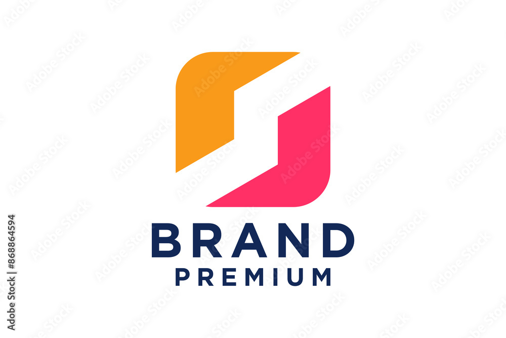 Flat design S logo design template Flat design S logo design template