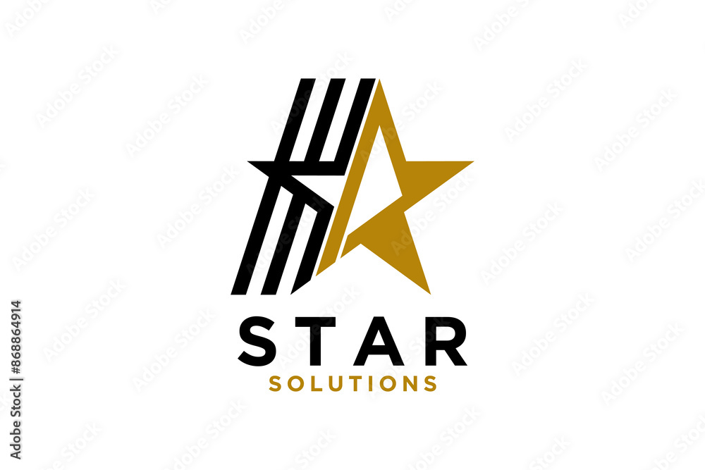 Fototapeta premium Creative Star logo concept