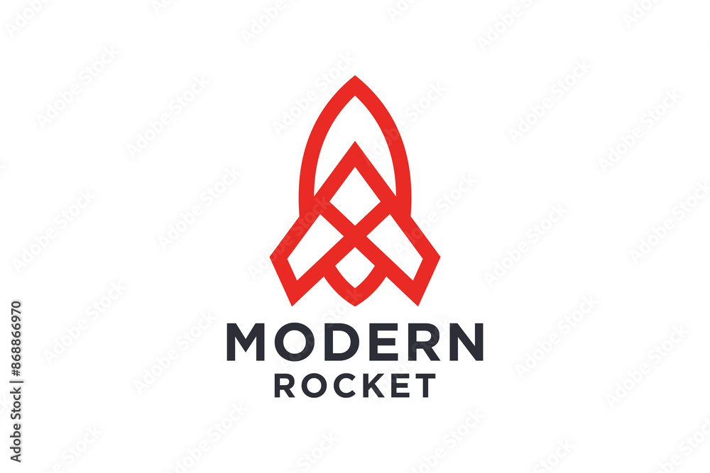 Creative and modern rocket logo Design Creative and modern rocket logo Design
