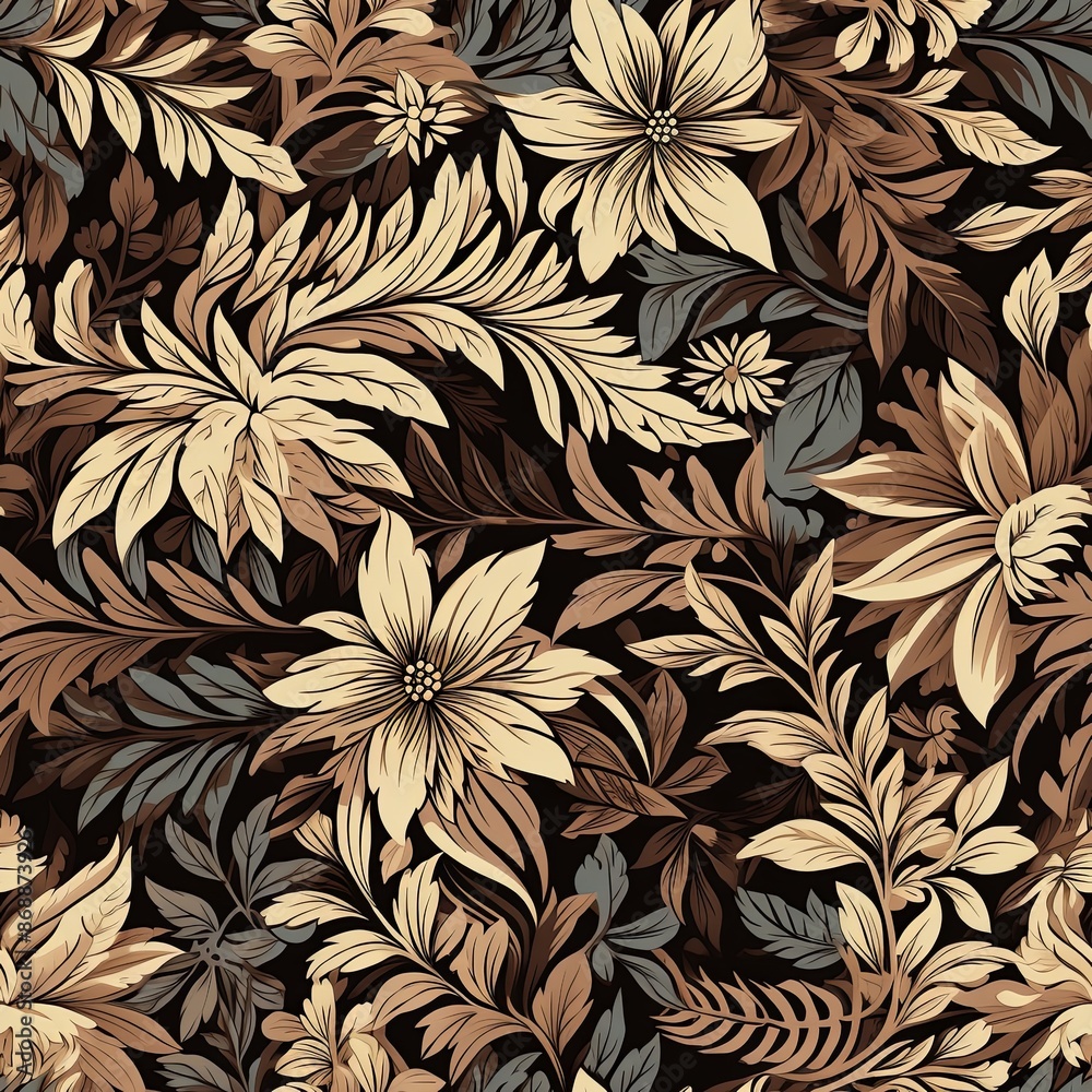 abstract, seamless floral pattern abstract, seamless floral pattern