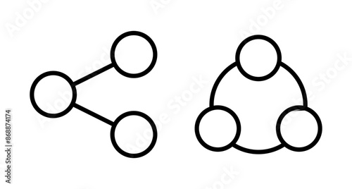 Share icon vector isolated on white background. Share vector icon