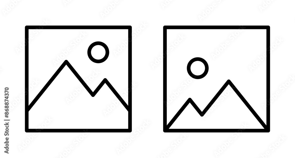 Picture icon vector isolated on white background. Picture vector icon. photo gallery icon vector Picture icon vector isolated on white background. Picture vector icon. photo gallery icon vector