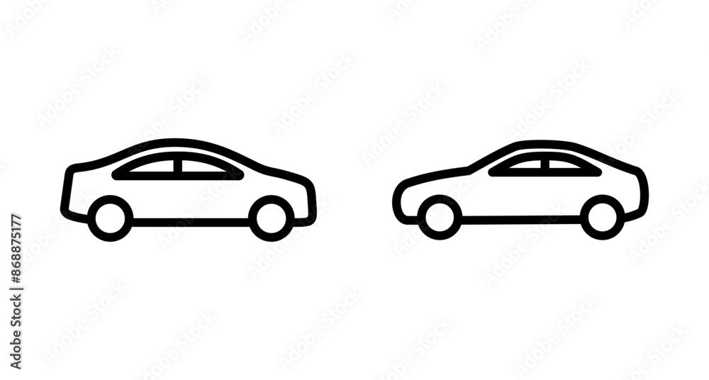 Car icon vector isolated on white background. Car icon vector.