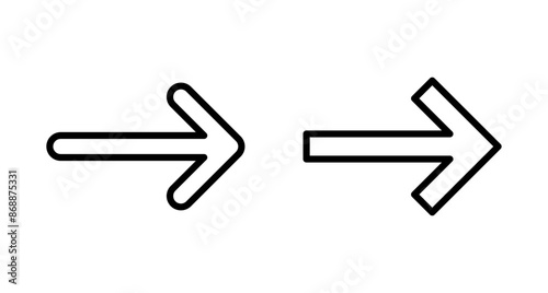 Arrow icon vector isolated on white background. Arrow symbol. Arrow vector icon