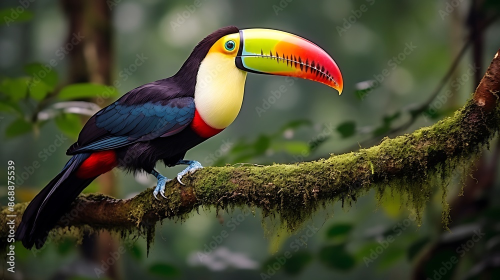 Fototapeta premium toucan on a branch