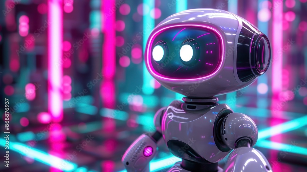 Robot in a Neon City Robot in a Neon City