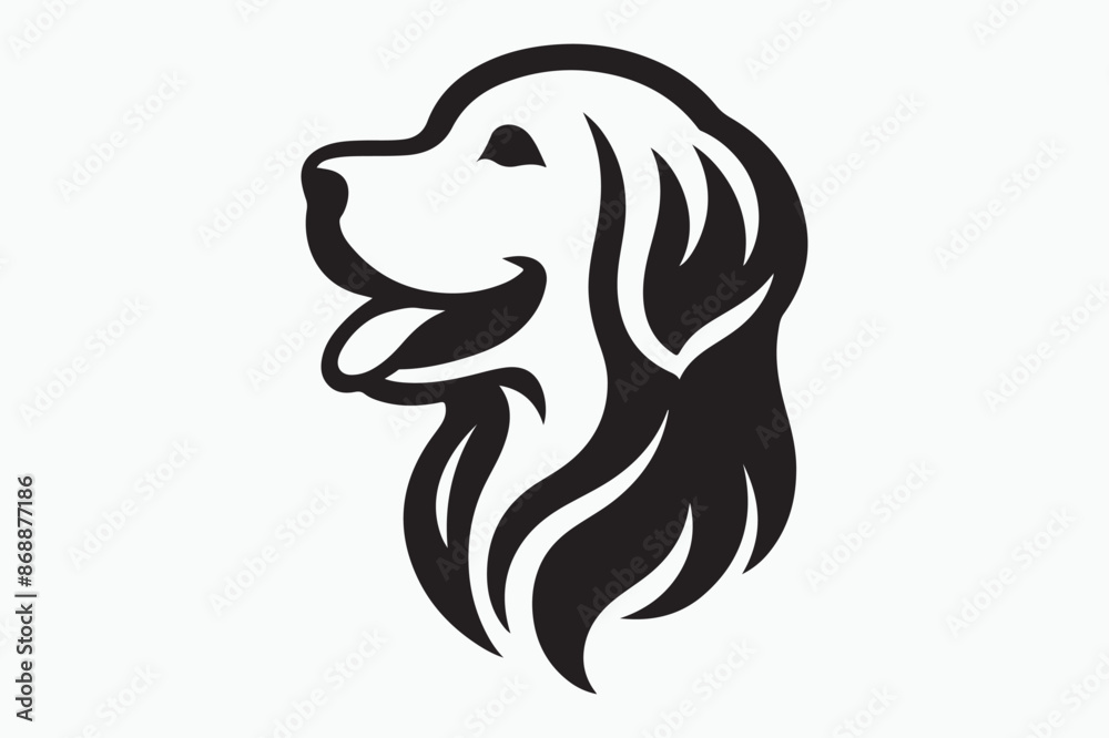 Dog silhouette vector illustration Dog silhouette vector illustration