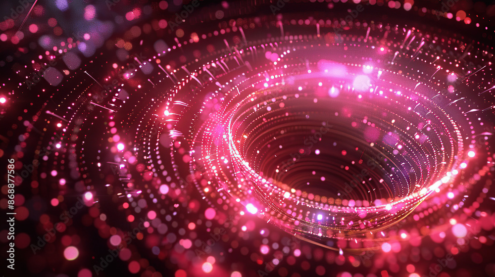 Abstract concepts of technological particles Abstract concepts of technological particles