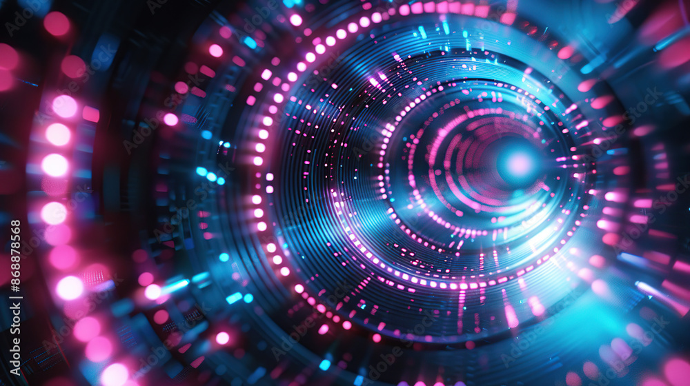 Abstract concepts of technological particles Abstract concepts of technological particles