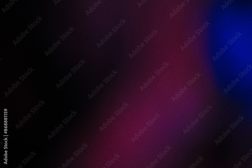 Fototapeta premium Grainy Blue color gradient abstract background, noise texture effect
