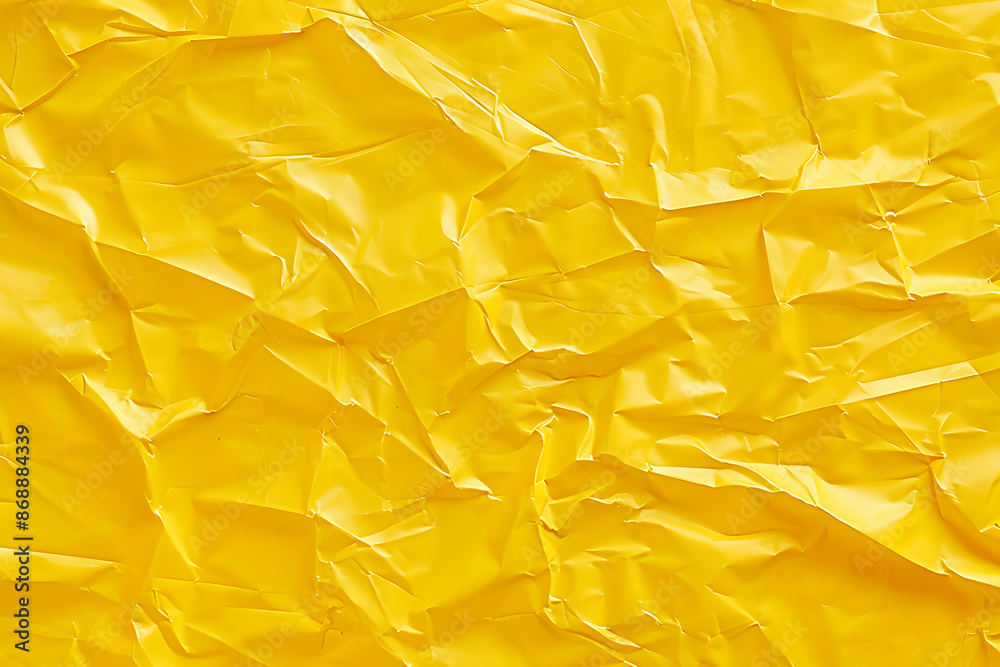 yellow creased crumpled paper background yellow creased crumpled paper background