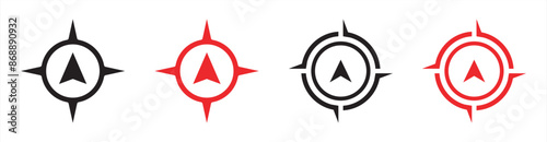  simple compas icon vector illustration
