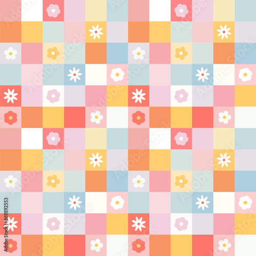 seamless pattern with flowers