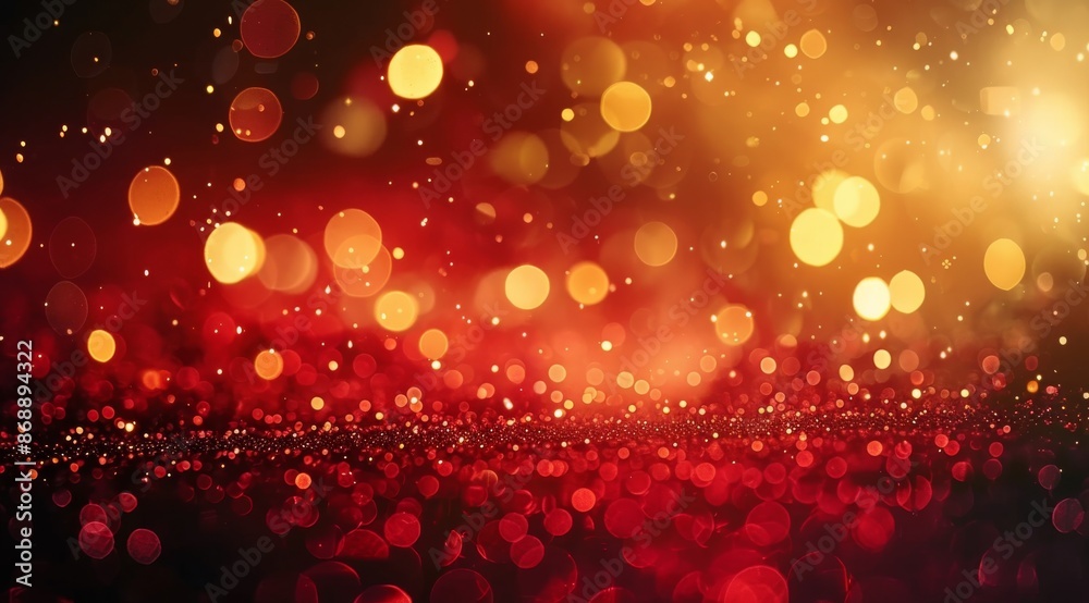 Red And Gold Bokeh Lights Background Red And Gold Bokeh Lights Background