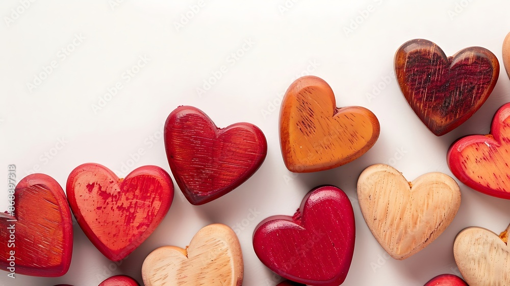 full frame emoji background with bi hearts in different color full frame emoji background with bi hearts in different color