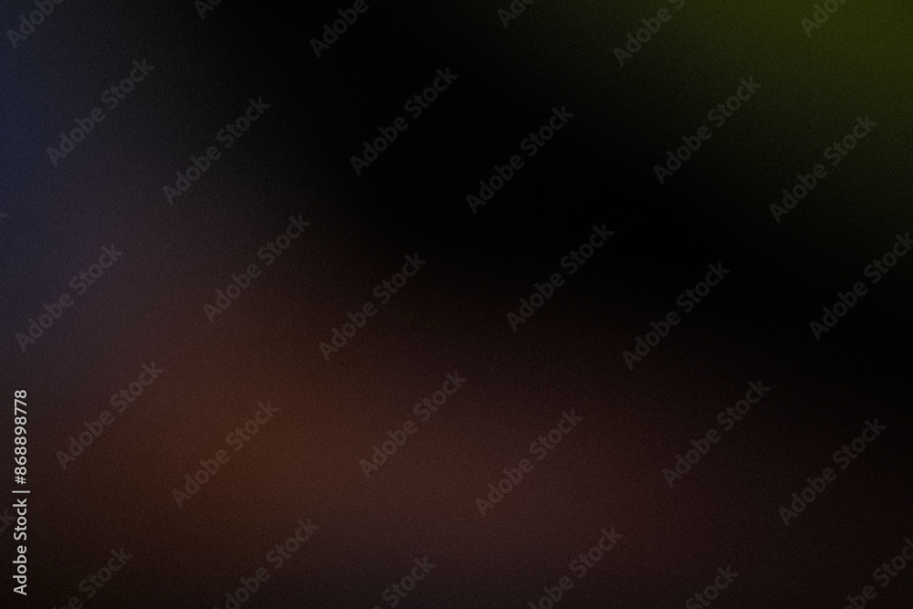 Obraz premium Grainy dark brown color gradient abstract background, noise texture effect