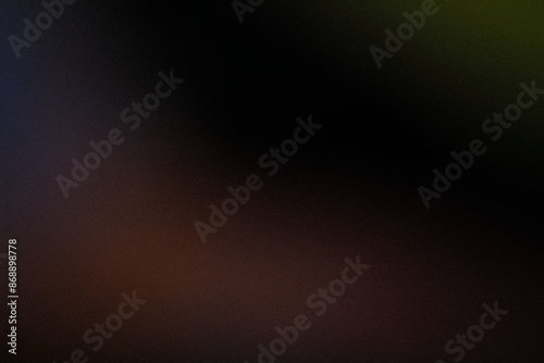 Grainy dark brown color gradient abstract background, noise texture effect