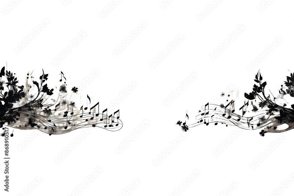 Music Notes Isolated on transparent background Music Notes Isolated on transparent background