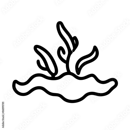 summer icon outline set