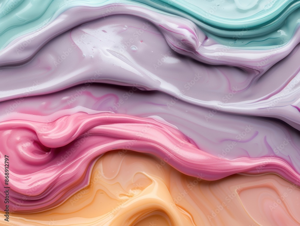 Obraz premium Vibrant abstract fluid art background