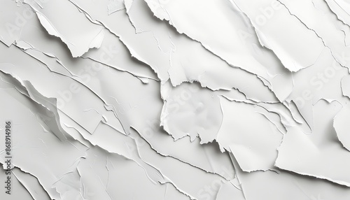 White crumpled paper texture background