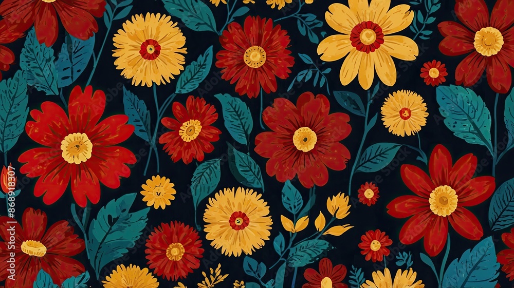 Pattren foral and flower texture background generate ai Pattren foral and flower texture background generate ai