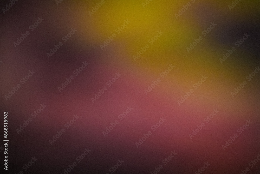 Fototapeta premium Grainy dark yellow Color gradient abstract background, noise texture effect