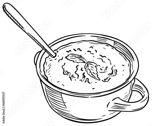 soup handdrawn illustration