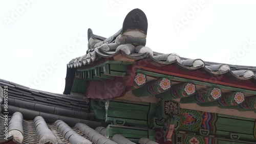 a traditional Korea Building, Guolirsa Corporation, palace