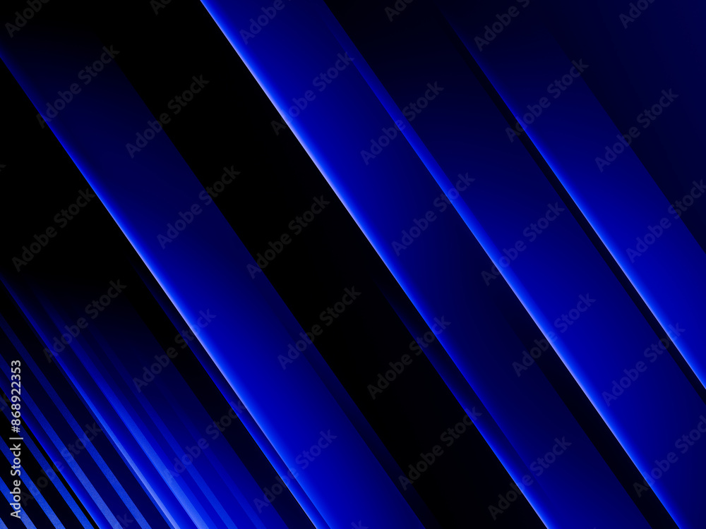 Obraz premium Abstract blue diagonal geometric with line modern technology background.