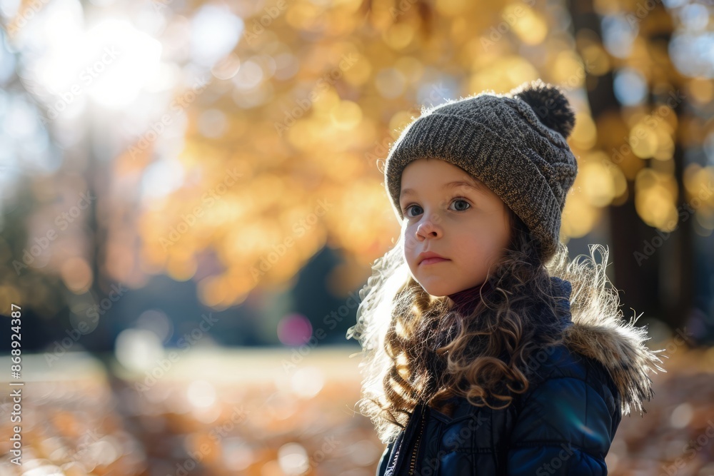 Adorable little girl in the autumn park. Happy child outdoors. Adorable little girl in the autumn park. Happy child outdoors.