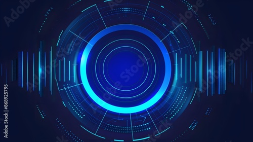 audio chart on blue background