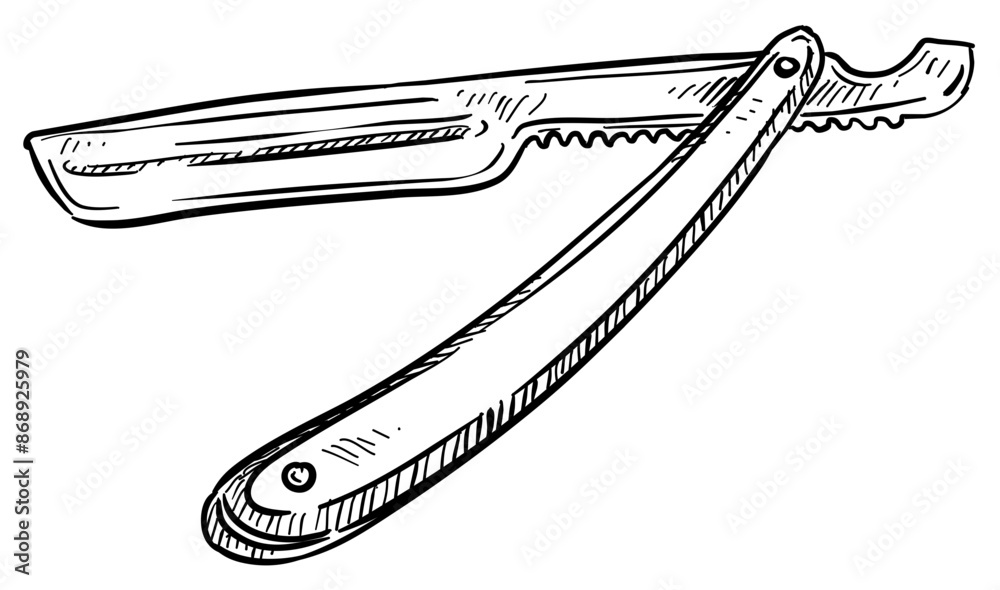 blade razor handdrawn illustration blade razor handdrawn illustration