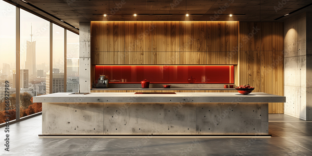 interior of a modern kitchen interior of a modern kitchen