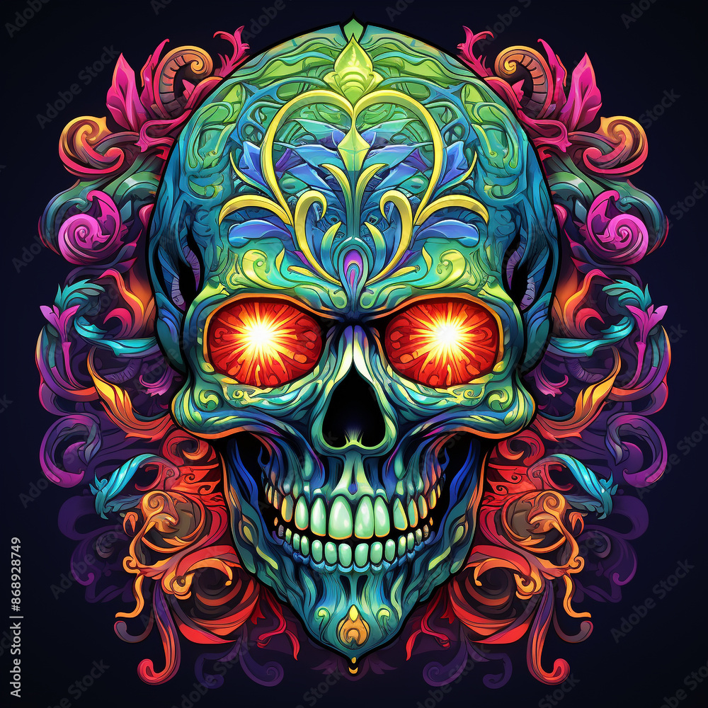 Skull Kaleidoscopic patterns Skull Kaleidoscopic patterns