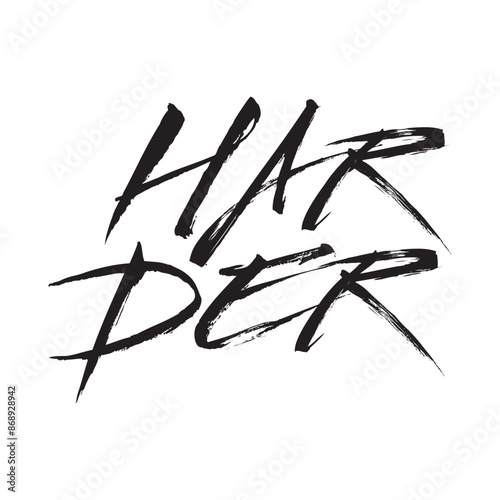 Hand drawn Typography Text Harper vector illustration isolated on white background