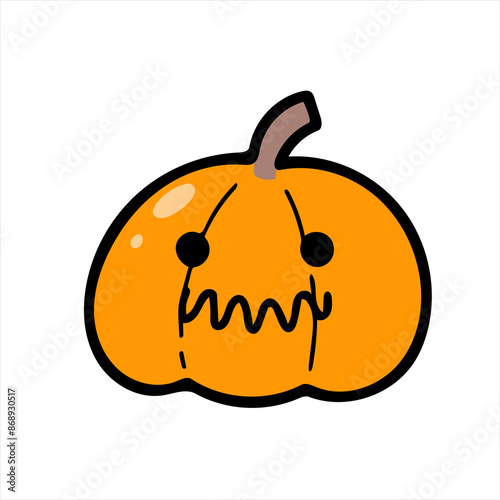 Halloween pumkin cartoon cute illustration