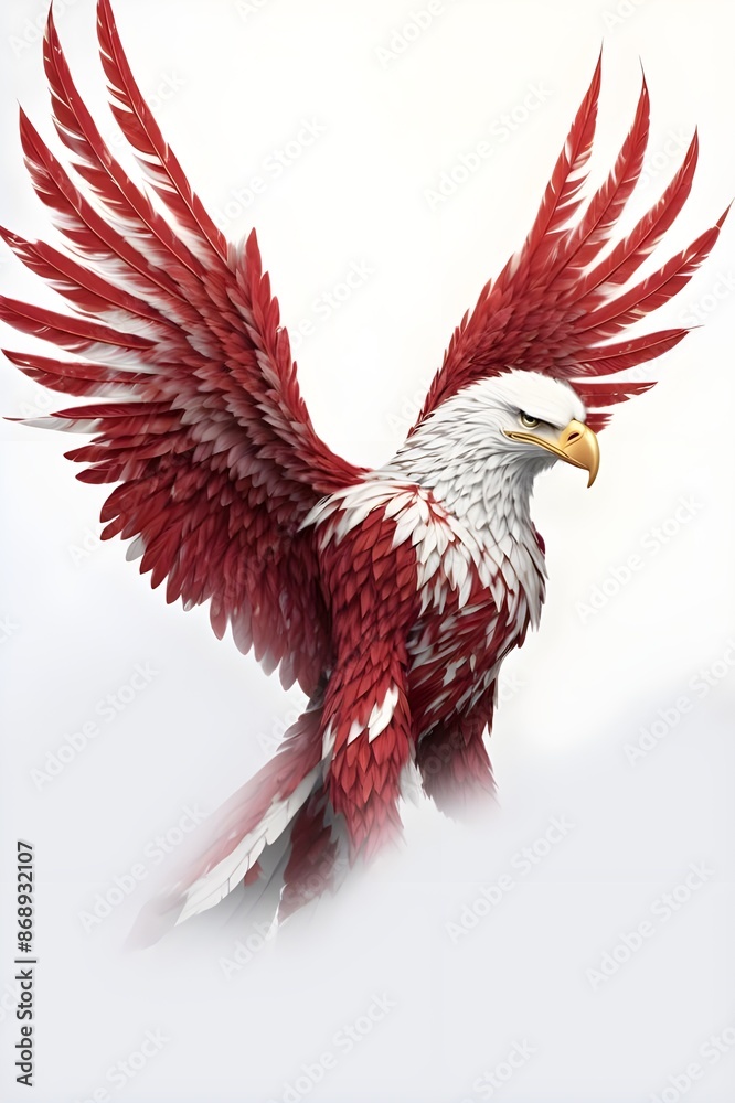 Obraz premium eagle with open wings