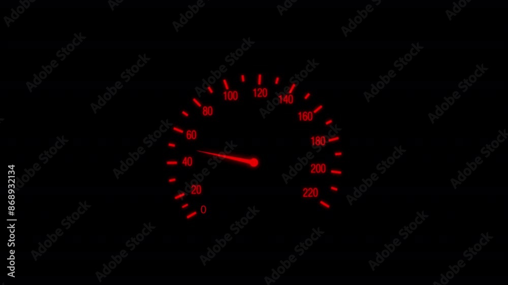 Animation of car dashboard speed meter animation, modern stylish speed meter animation Speedometer Display on Black Background. Animation of car dashboard speed meter animation, modern stylish speed meter animation Speedometer Display on Black Background.