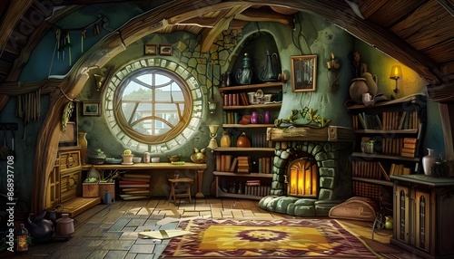 Fairy Tale Cottage Interior 